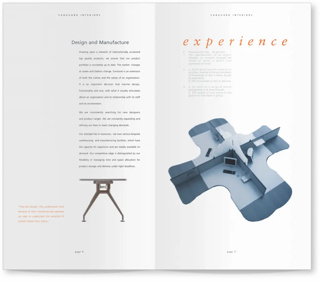 Corporate brochure design