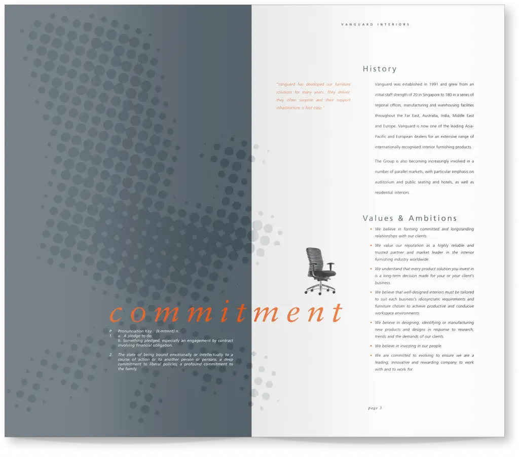 Corporate brochure design